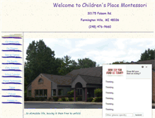 Tablet Screenshot of childrensplacemontessori.com